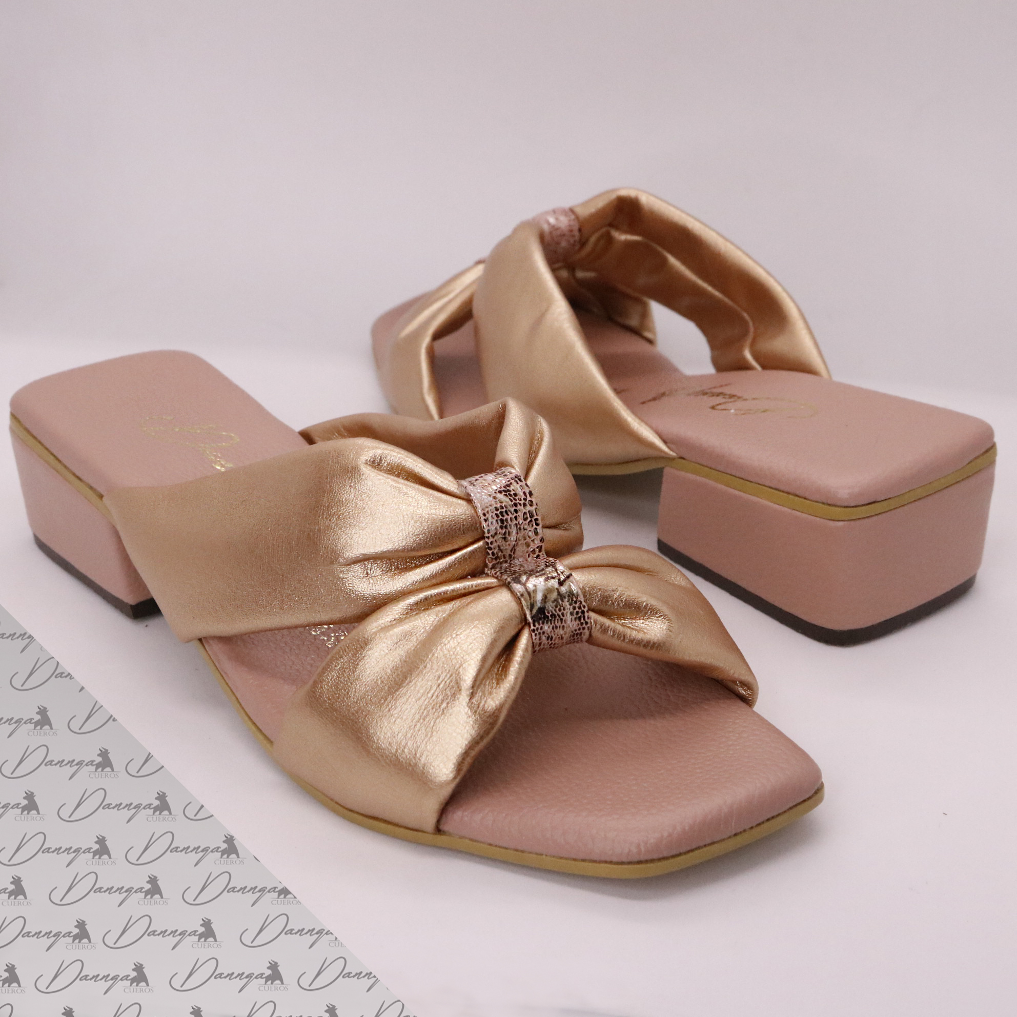 Sandalias bajas Oro Rosa P-229